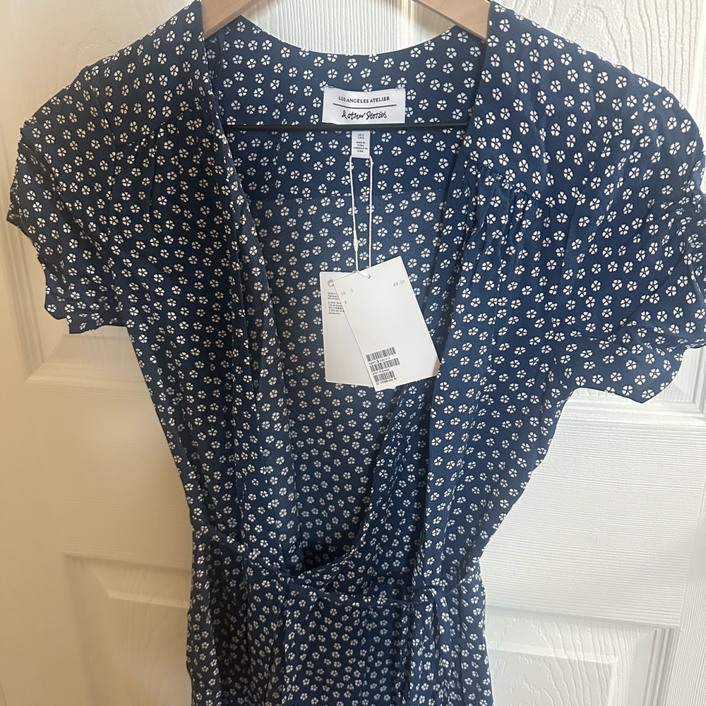& Other Stories Floral Wrap Dress